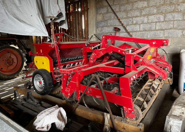 Przyczepa rolnicza 8t AutoSan d47b i zestaw uprawowo siewny meprozet