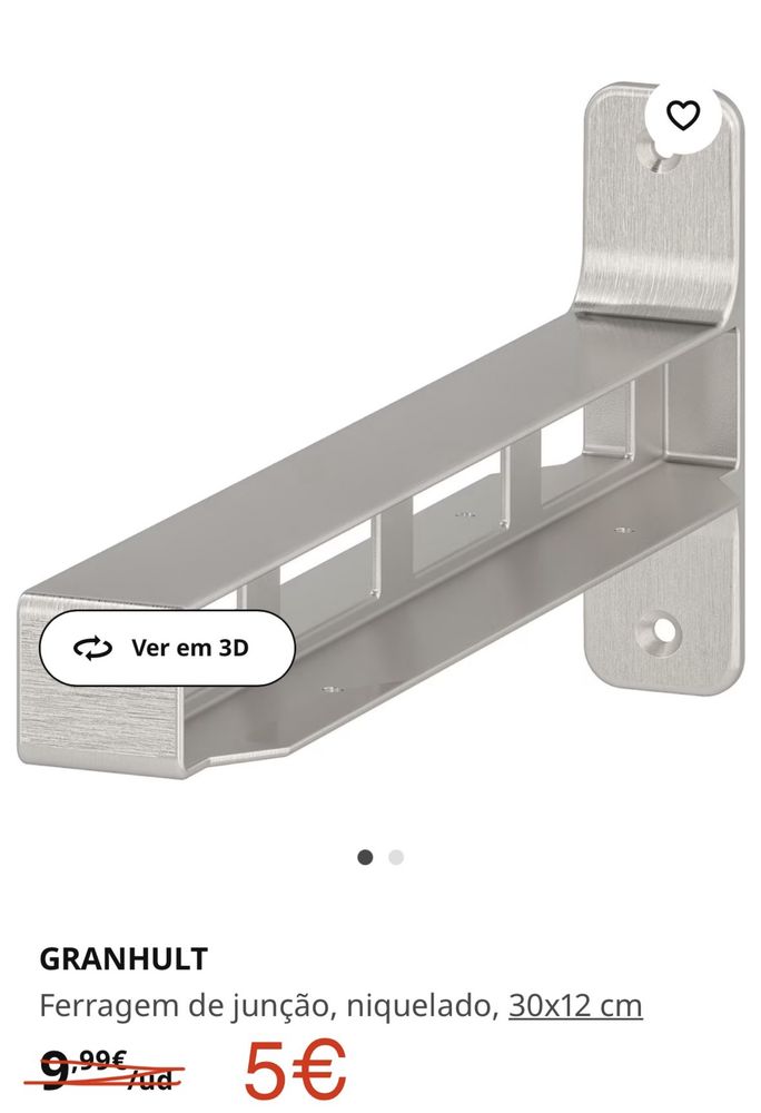 Granhult IKEA - suporte prateleira