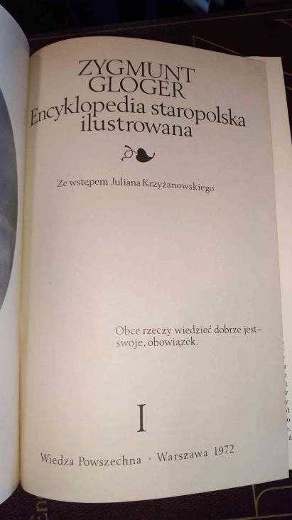 Zygmunt Gloger Encyklopedia Staropolska Ilustrowana tomy 1-4