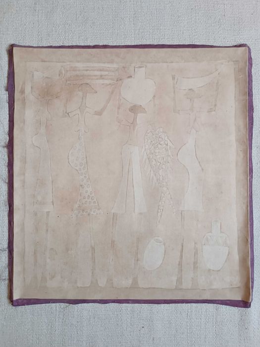 Pintura africana sobre tecido