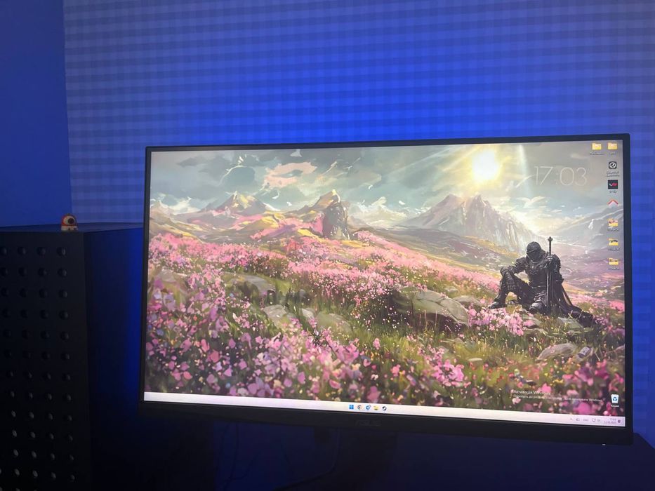 Монітор 27" ASUS TUF VG27AQ3A підсвітка Skydimo та кронштейн Anda Seat