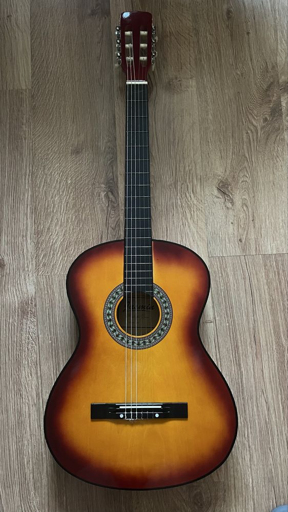 Gitara klasyczna jasmin c-20, pokrowiec i 5 kostek do gitary