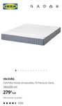 OPORTUNIDADE- COLCHÃO VALEVAG IKEA - Molas ensacadas 1,40x1,90