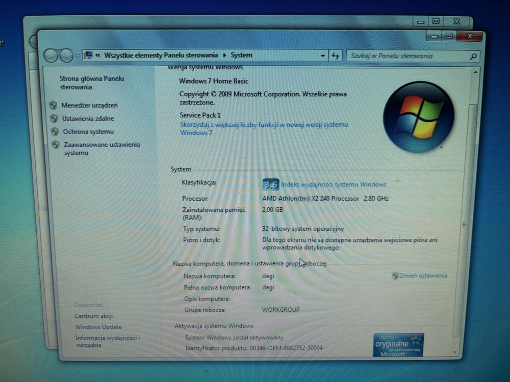 Komputer PC stacjonarny monitor samsung zestaw 2.8 GHz