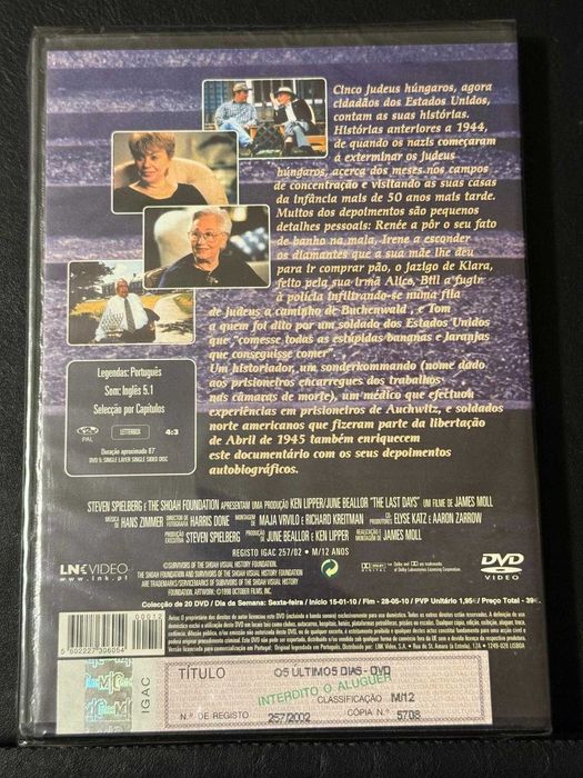 DVD do documentário Os últimos dias [Novo]