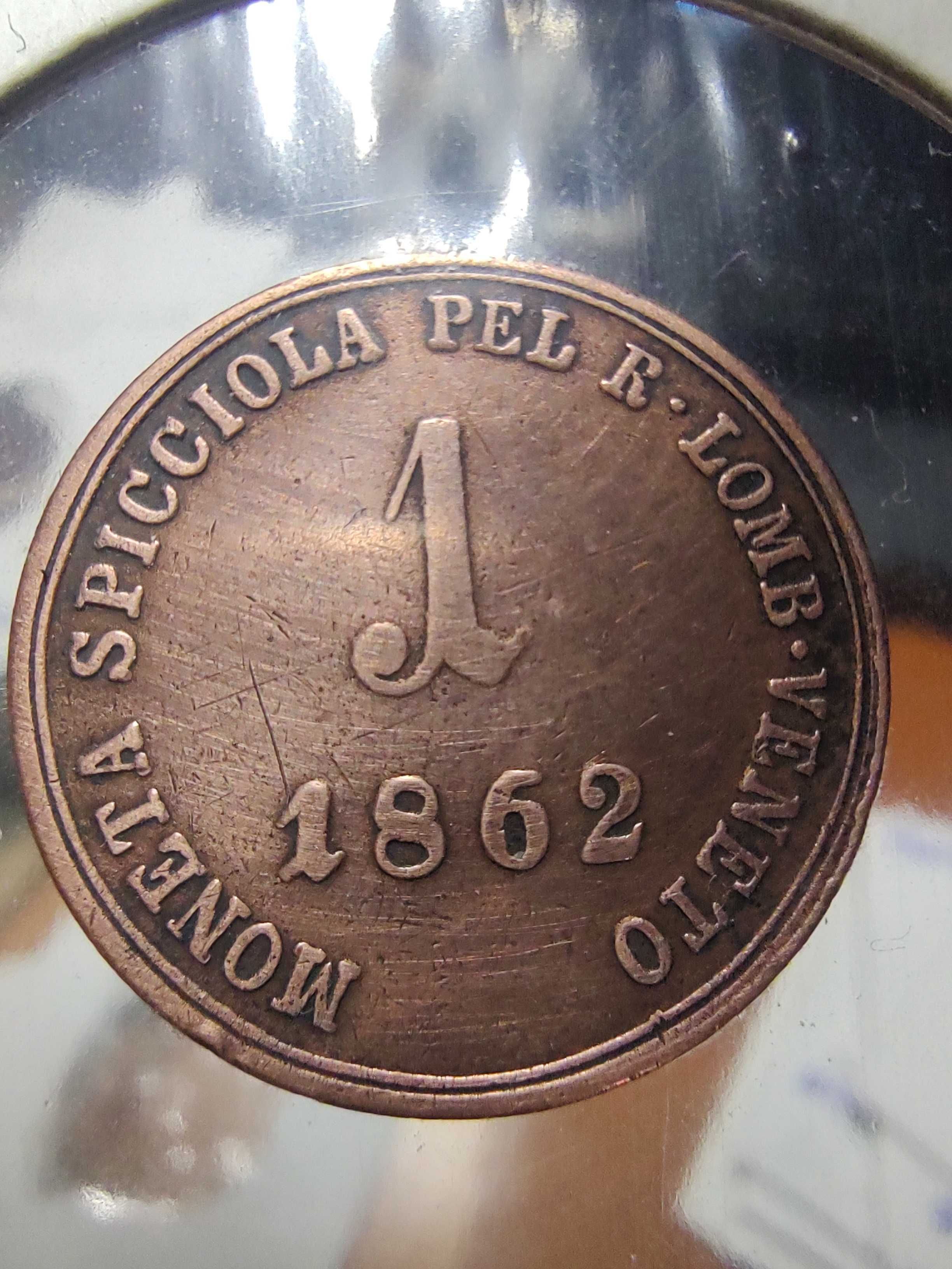 Lombardia-Wenecja 1 soldo, 1862