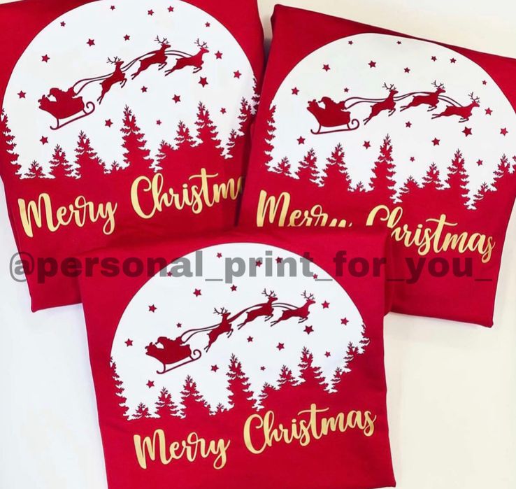 Новоричні Різдв‘яні фемелі лук Новогодние футболки свитера family look