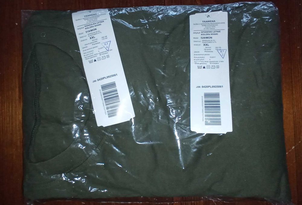 Wojskowa Koszulka letnia i spodenki komplet wz518/529 roz XXL Nowe