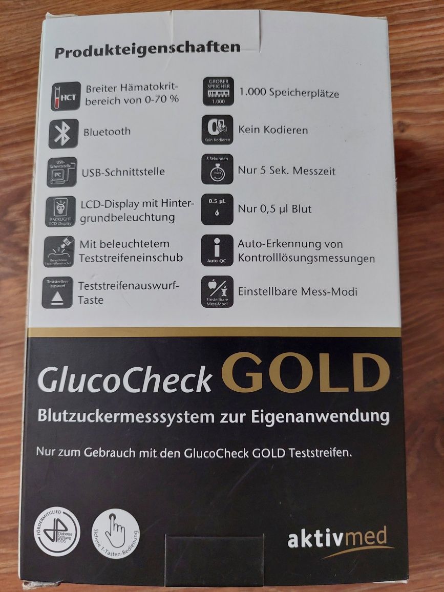 Glukometr gluco check gold - 8szt