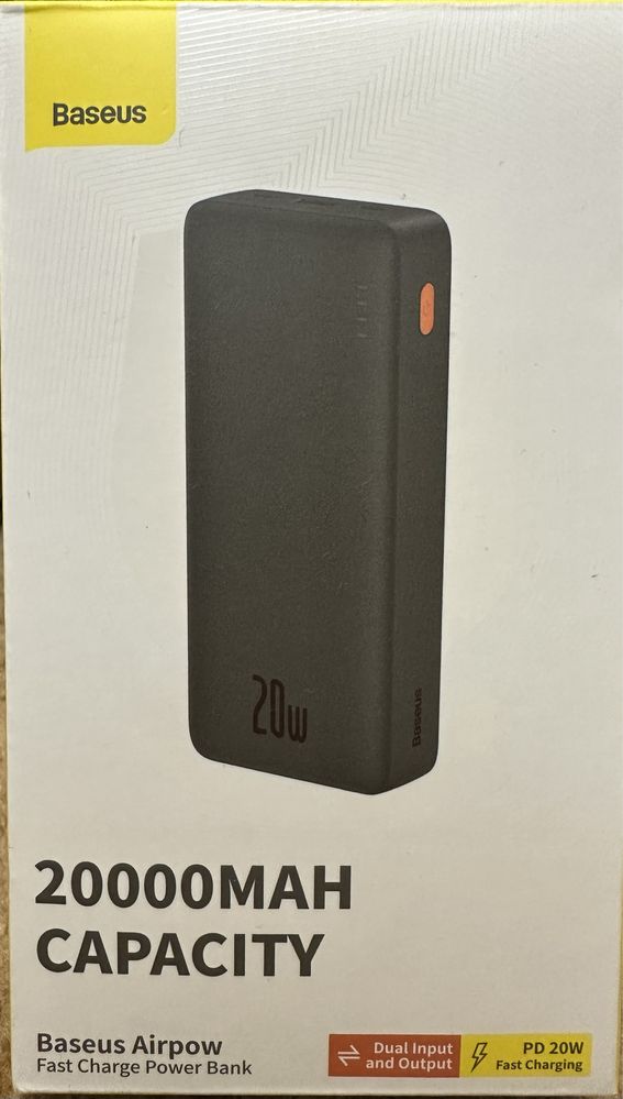 Павербанк baseus capacity 20000 mah 20w