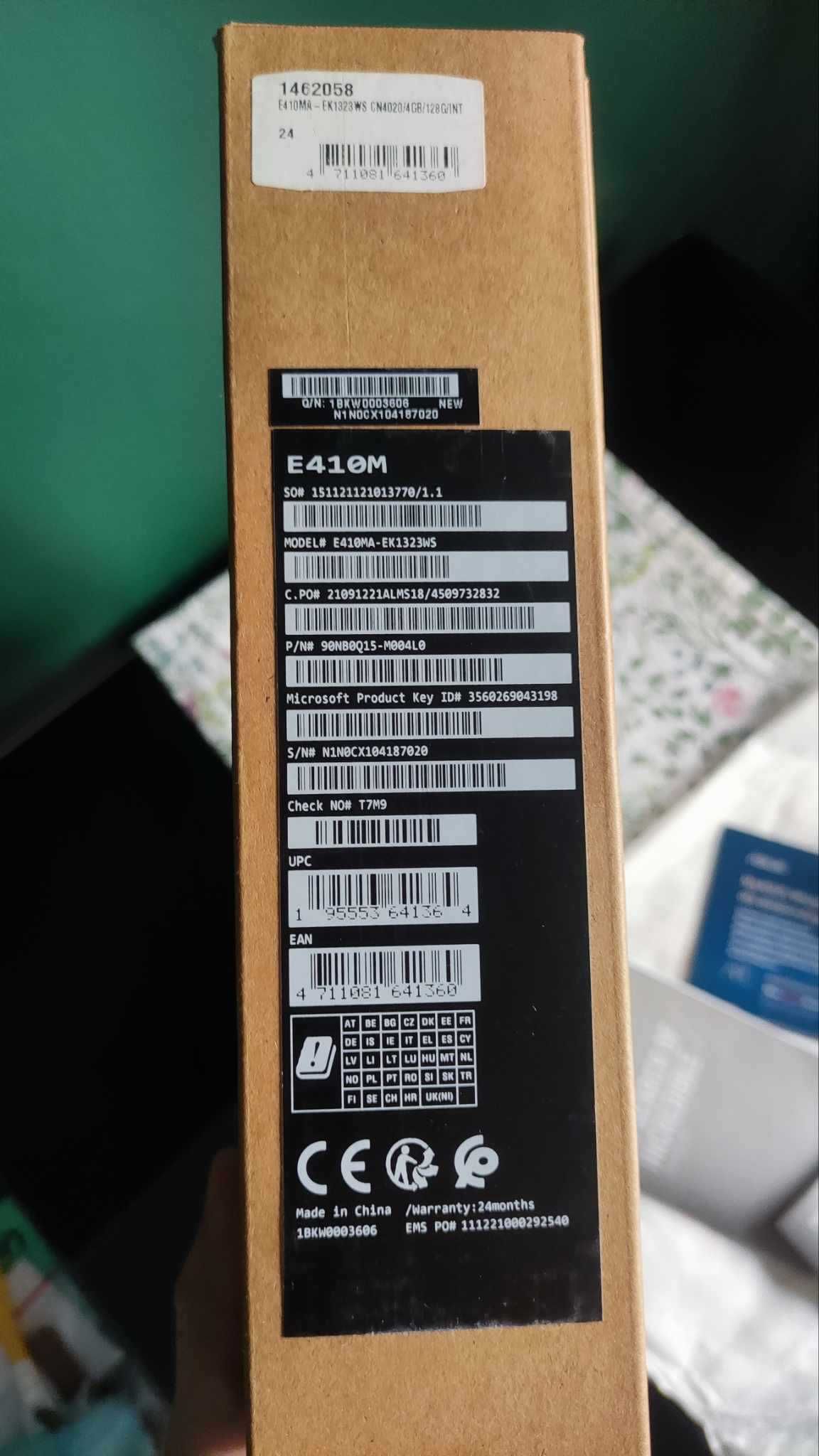 Laptop ASUS E410MA-EK1323WS 14"
