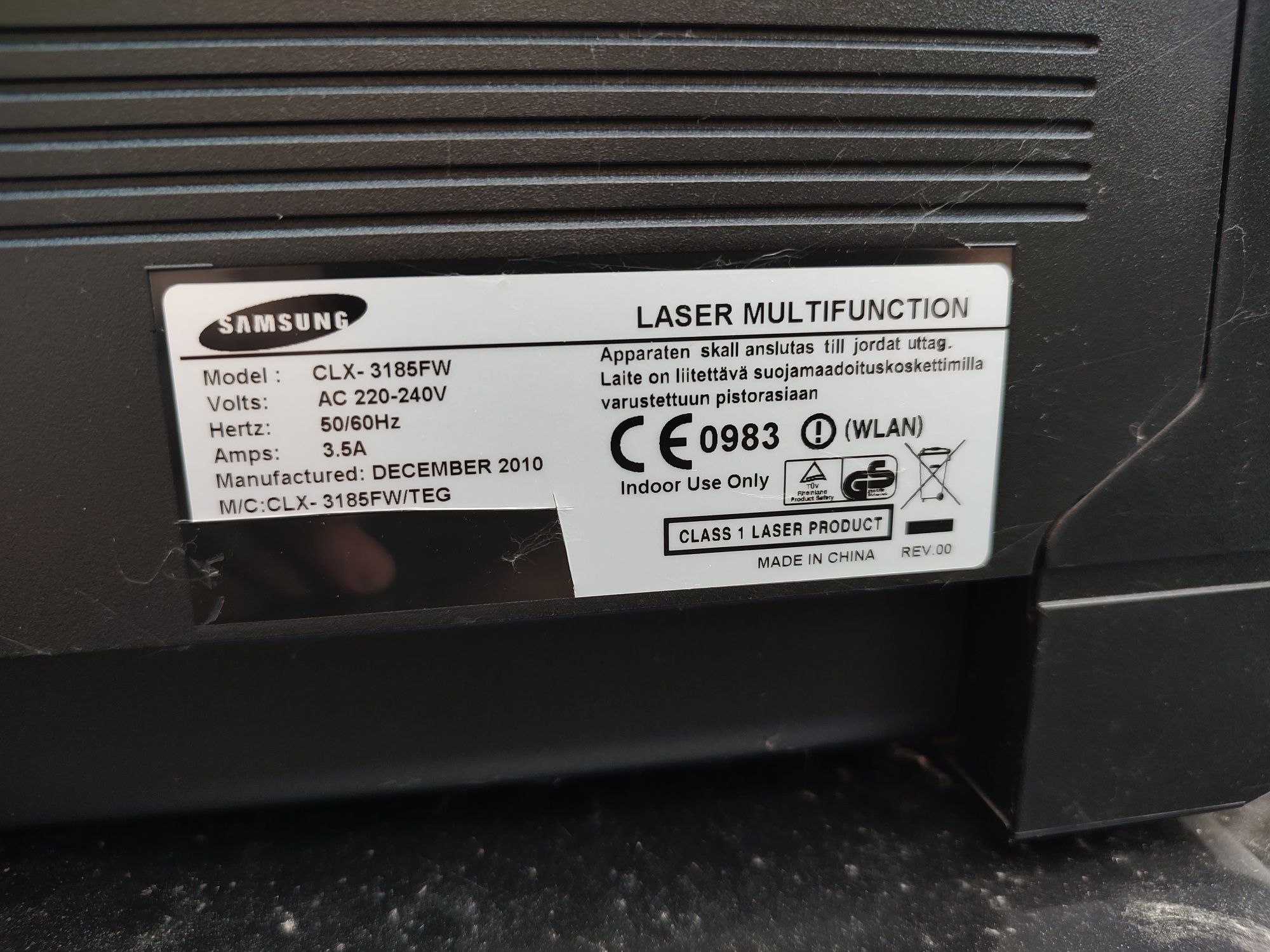 Drukarka laserowa Samsung CLX-3185FW