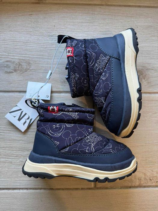 Дитячі теплі дутики ботинки zara 24 розмір зара  зимові ботинки