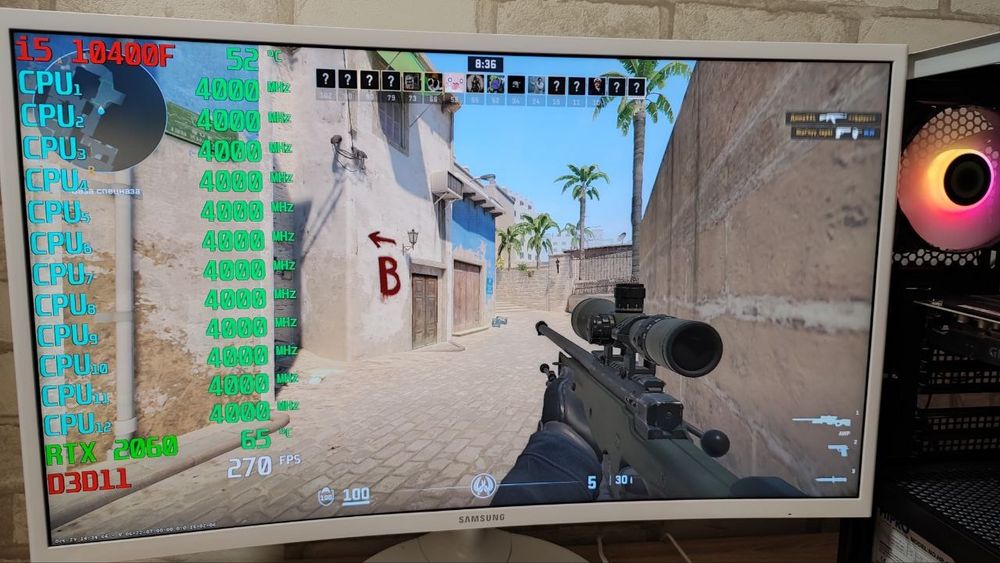 Игровой ПК RTX 2060 i5 10400F CS 2 GTA5 WOT fortnite DoTa2 PUBG RUST