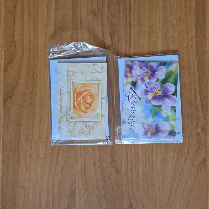 zaproszenia urodzinowe impreza imieniny 4 sztuki kwiaty