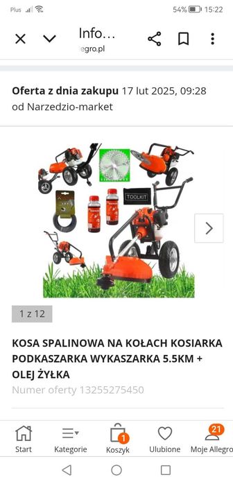 Kosa podkaszarka spalinowa