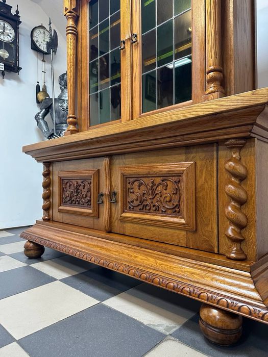 Вітрина сервант Голландія масив дуб витрина дерево 3682