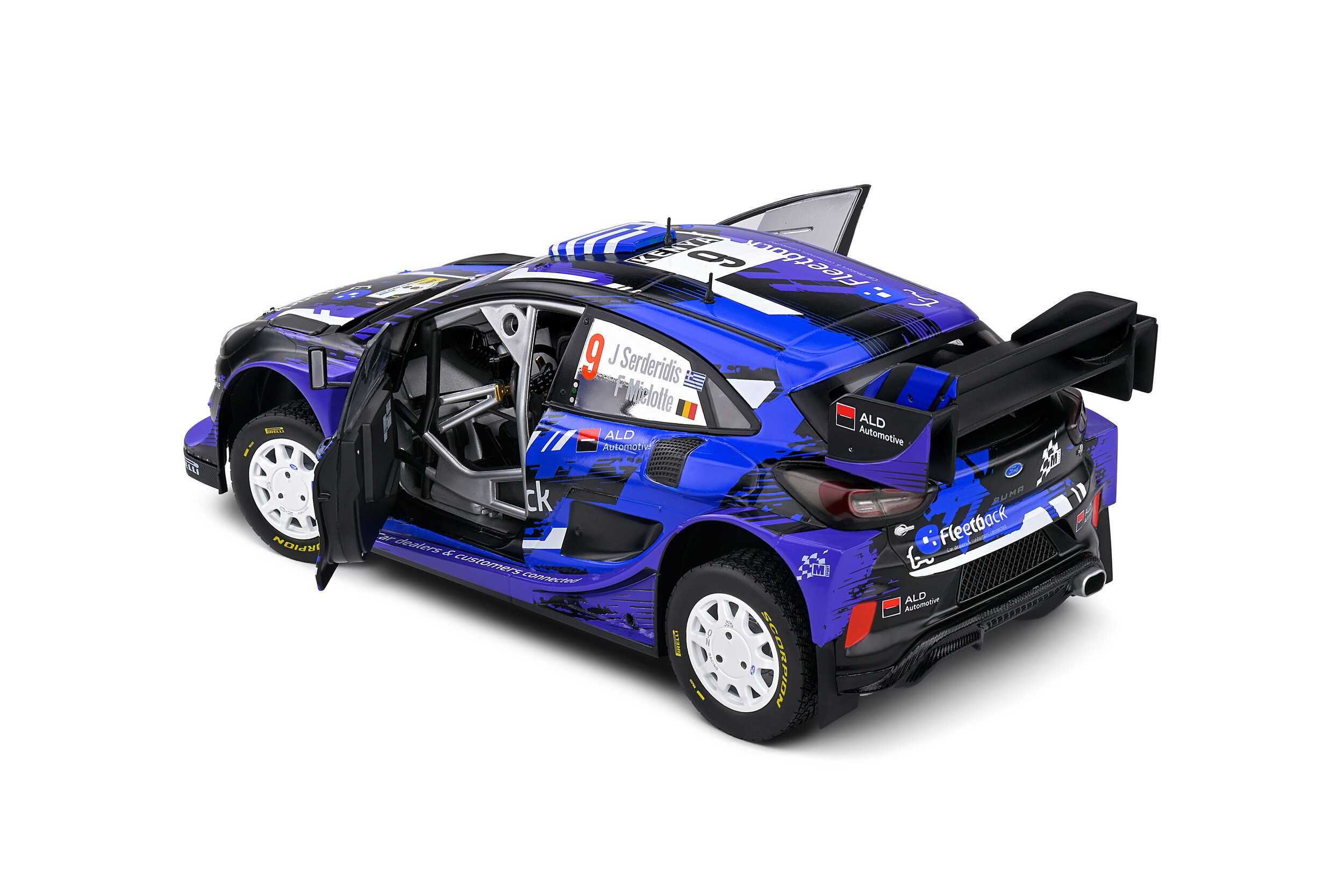 Ford Puma Rally1 Hybrid Rally Kenya 2022 #9 Serderidis Solido 1:18