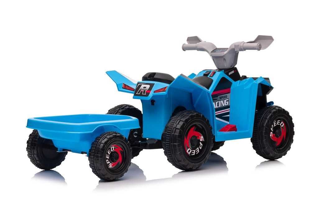 Autko na akumulator QUAD Z PRZYCZEPĄ auto jeździk pojazd elektryczny