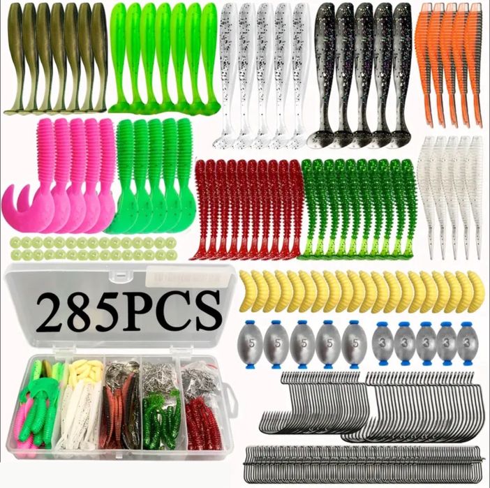 Zestaw akcesoriów wędkarskich 285 szt