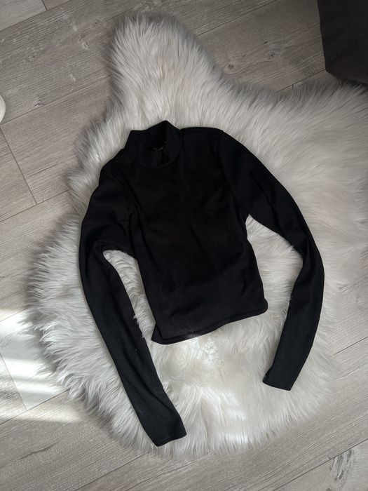 кроп топ з відкритою спиною рубчик plt , лонгслів