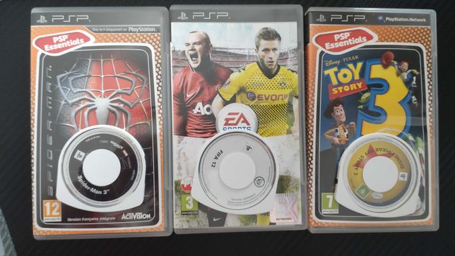 Spider-Man 3, Toy Story 3, FIFA 12 PSP
