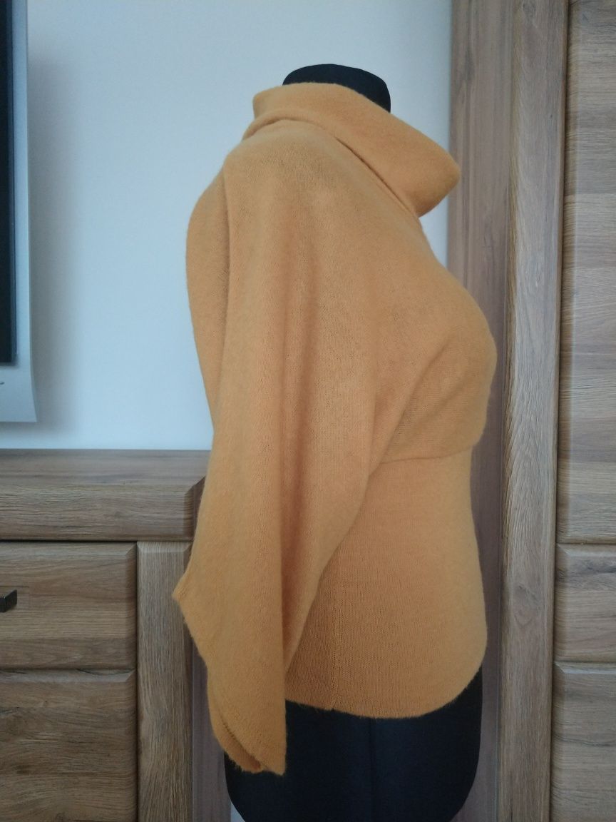 Sweter - bluzka damska w kolorze musztardowym  M