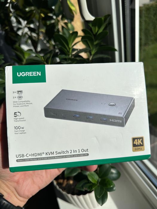 Wieloportowy adapter Ugreen CM731 Hub USB-C 7w1 HDMI 100W czarny