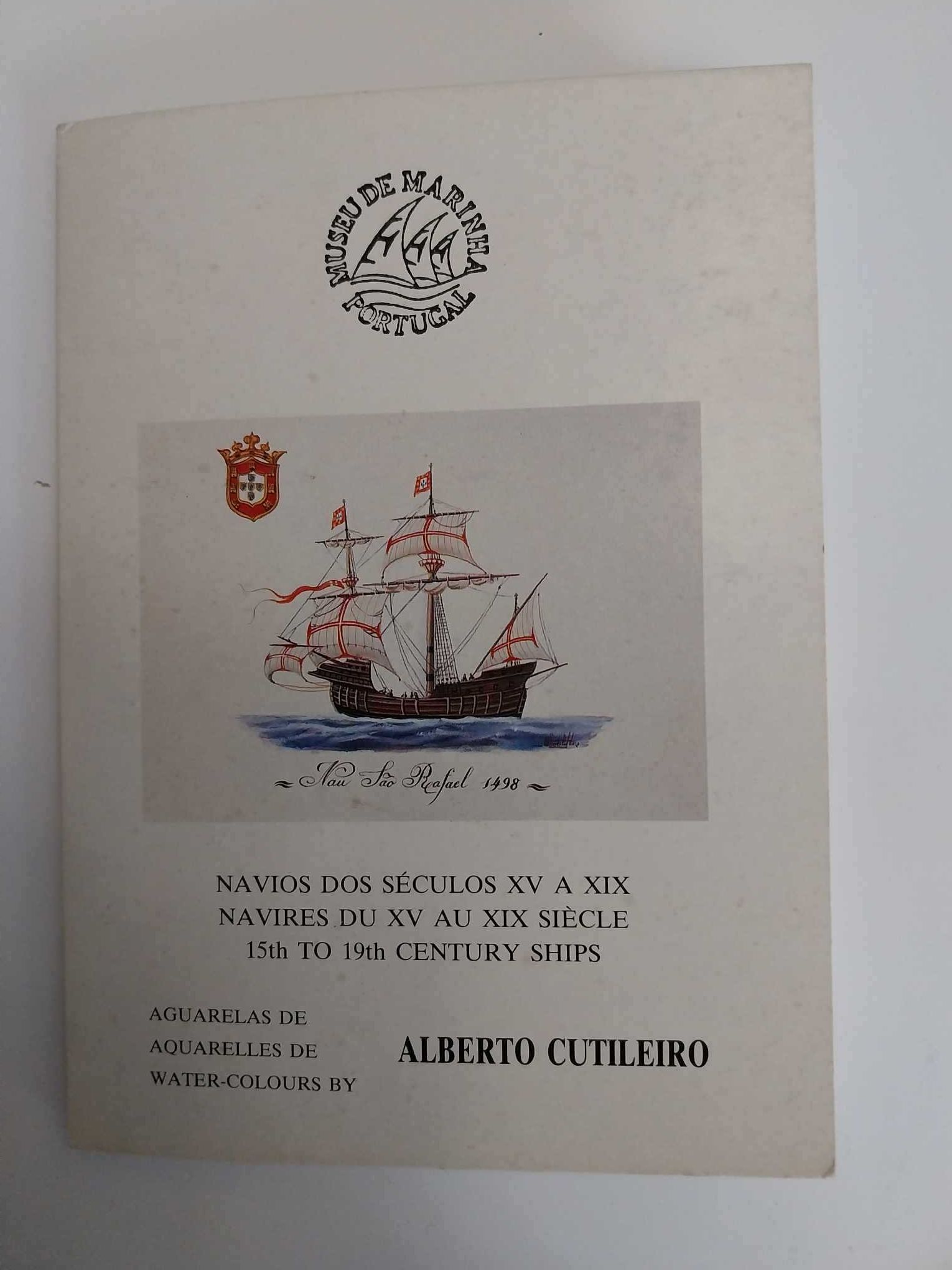 Colecção de 6 postais - Navios dos séculos XV a XIX