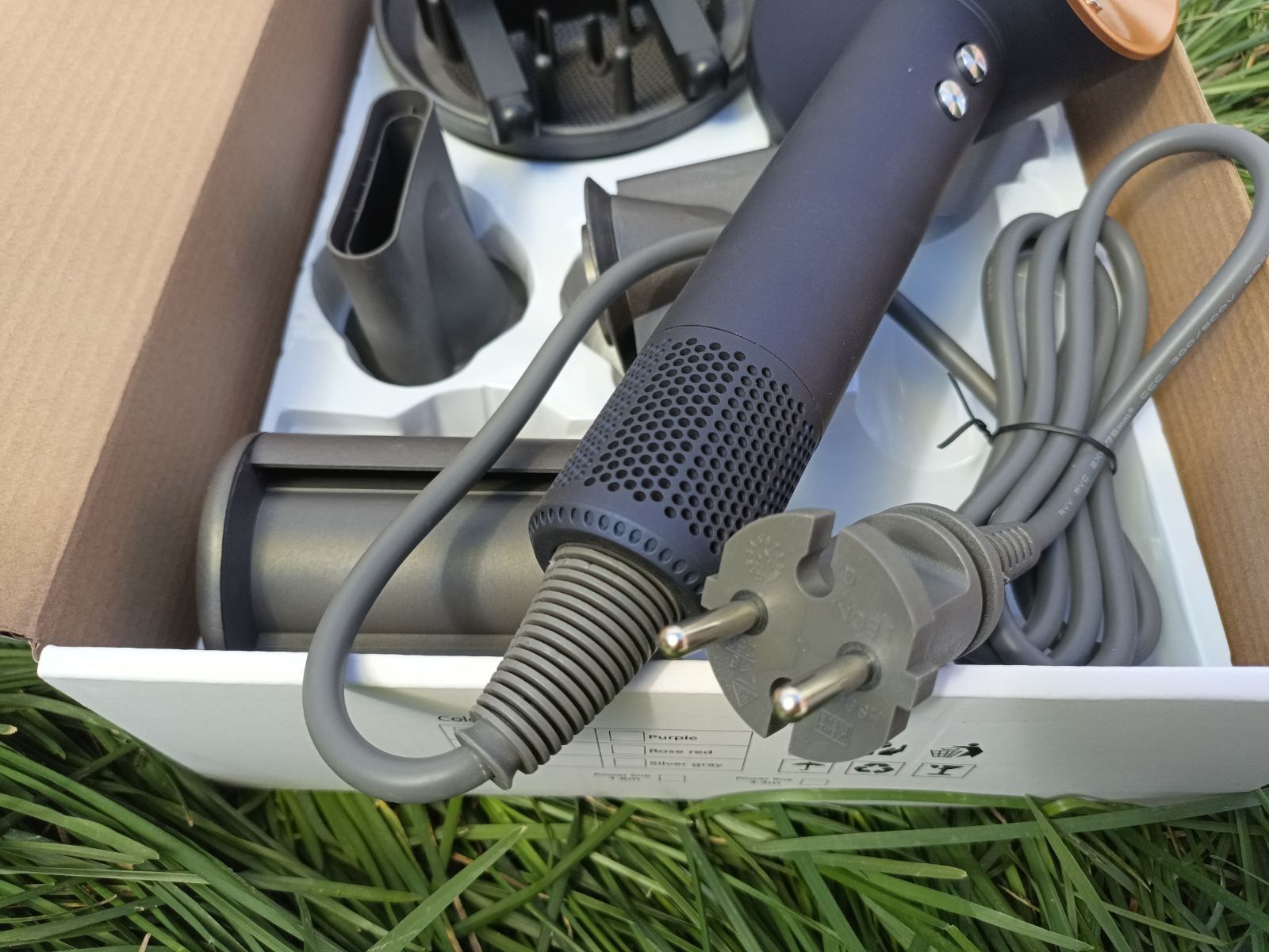 Фен для волосся  Leafless hair dryer 5 магнітних насадок+ настінний тр