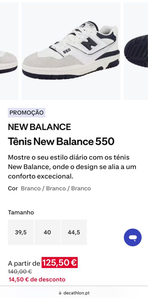 Sapatilhas New Balance 550