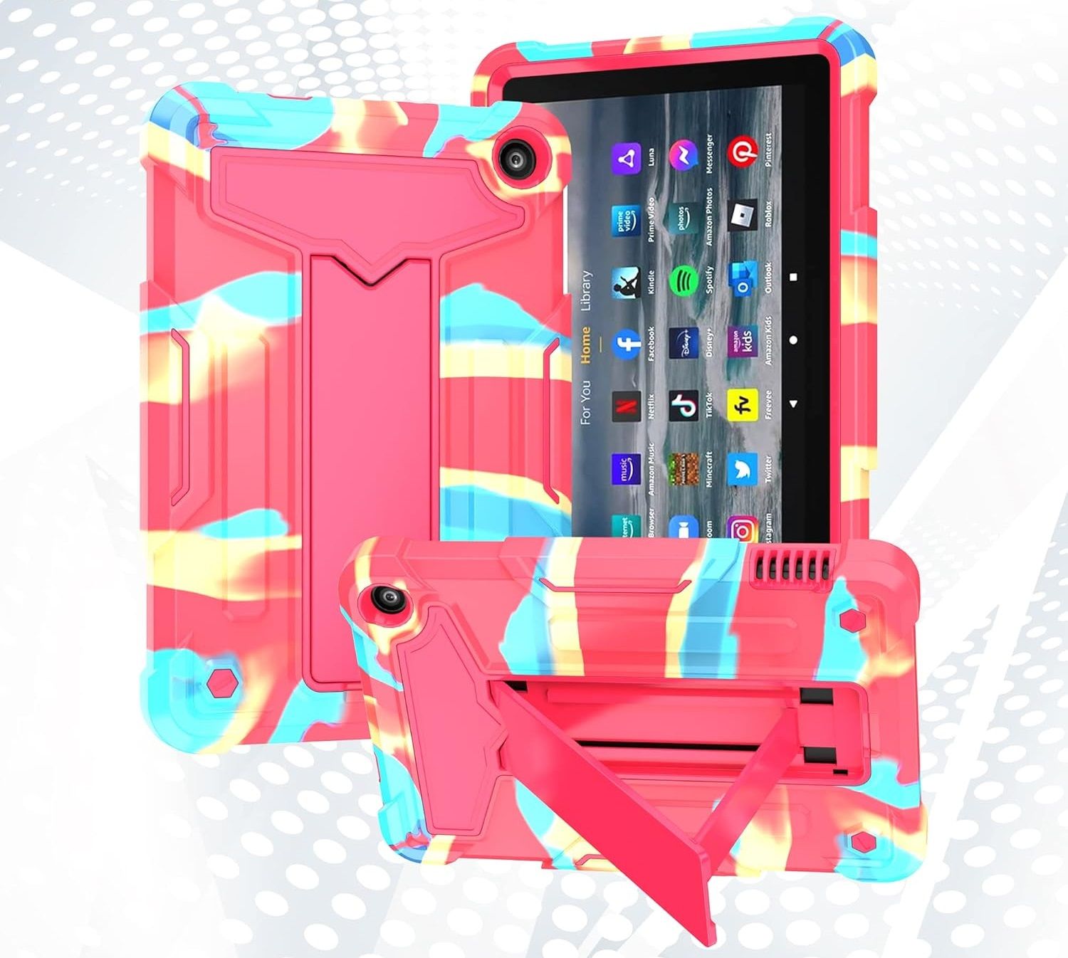 Etui do Amazon Fire 7 7.0" Pancerne z Podstawką Różowe
