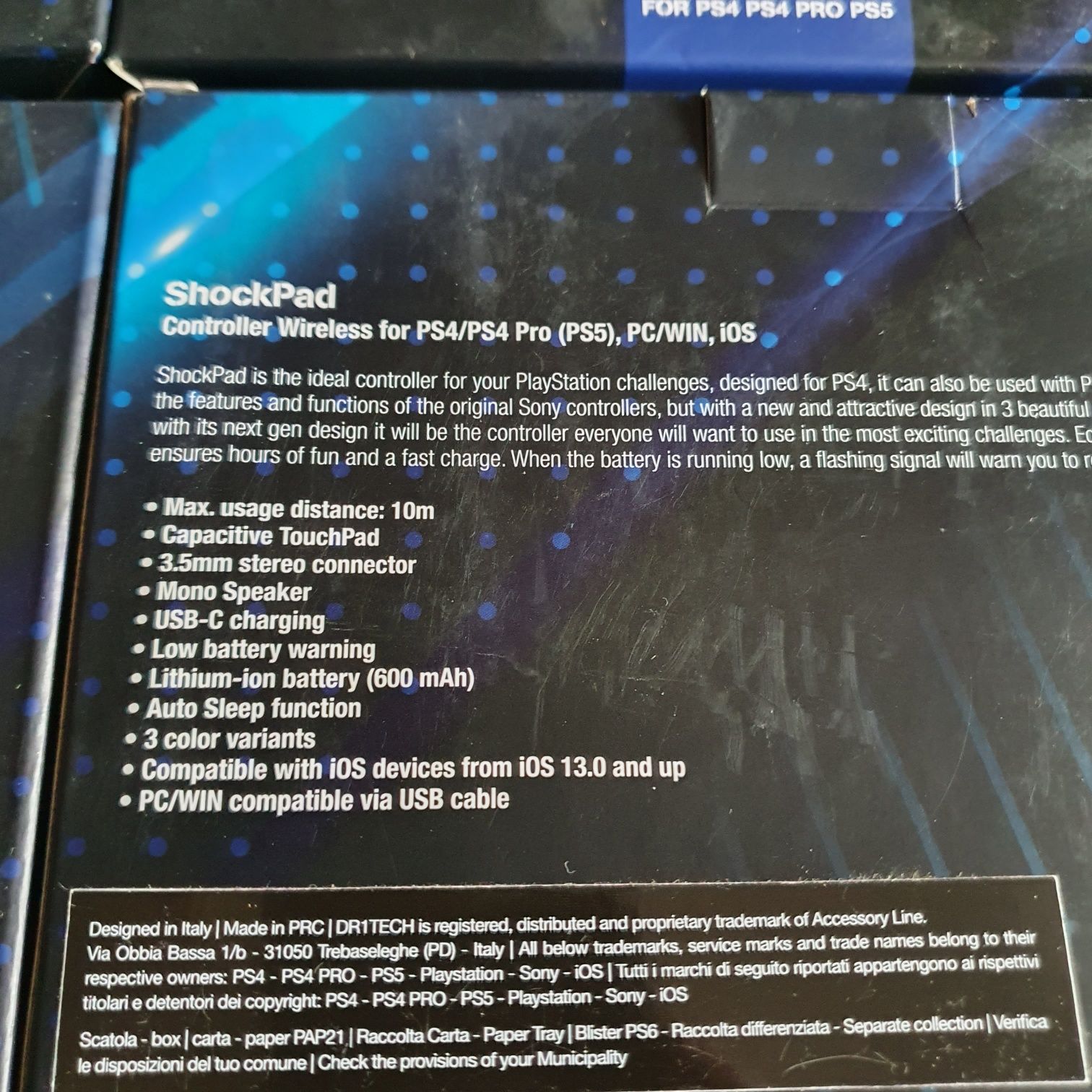 Dualshock 4,геймпады, Dritech ShockPad совместимость ps3,ps4,ps5,pc