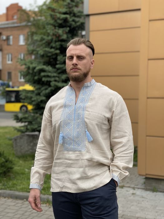 Вишиванка чоловіча льон 100 % котон