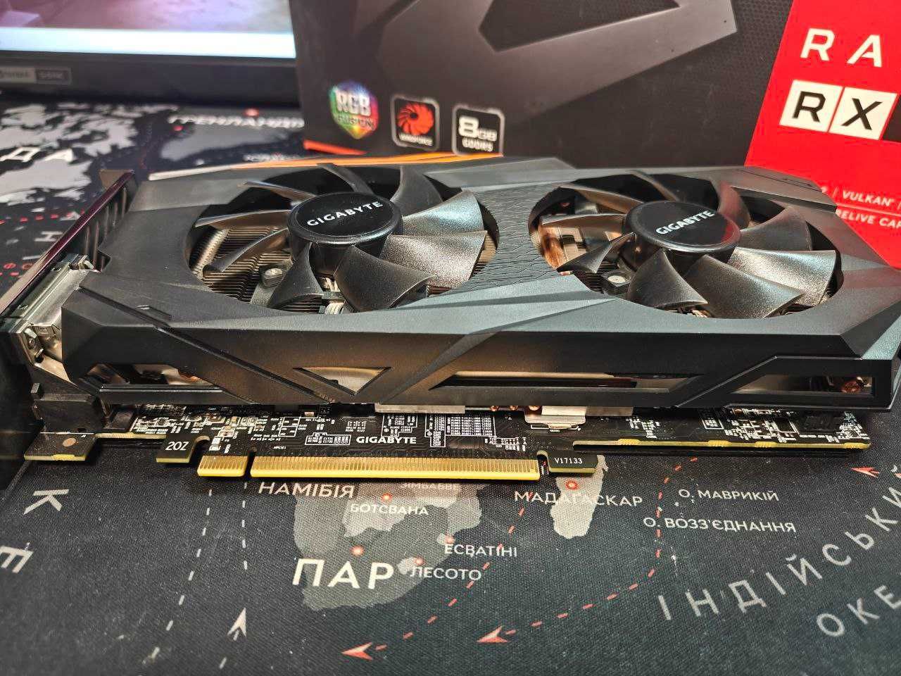 Видеокарта Aorus RX 580 8g Gigabyte
