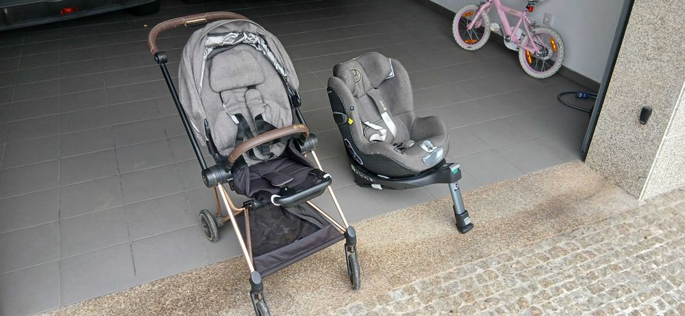 Cadeira auto bebé/criança Cybex + Carrinho bebé Cybex