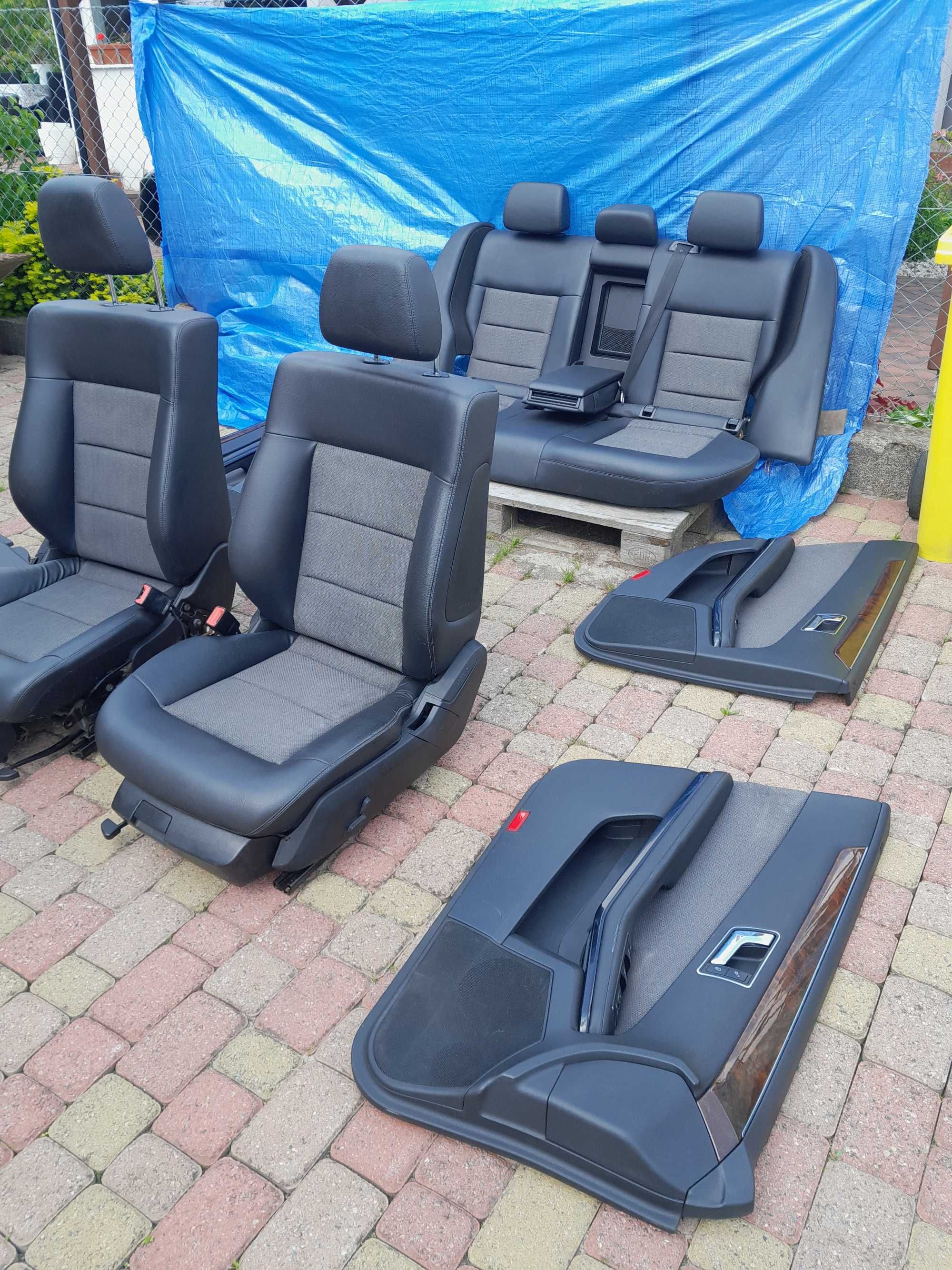 fotele w212, tapicerka kpl