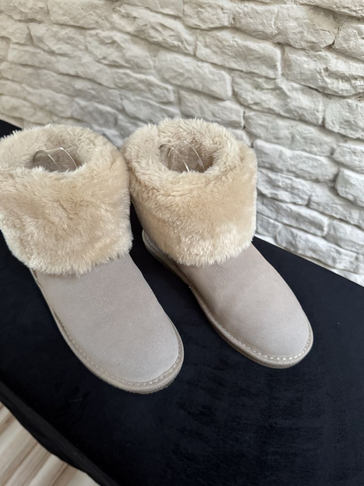 Emu śniegowce 38 CASSIS bezowe z Zalando