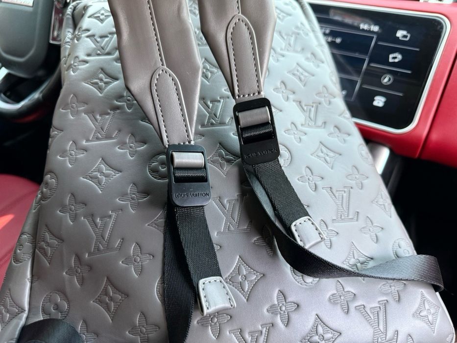 Louis Vuitton Discovery мужской черный серый кожаный monogram оригинал
