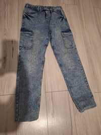 Spodnie jeans z kieszeniami 164