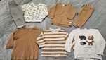 Zestaw dla chłopca 2 kpl. Dresów spodnie + bluza 3 bluzki r. 74 H&M