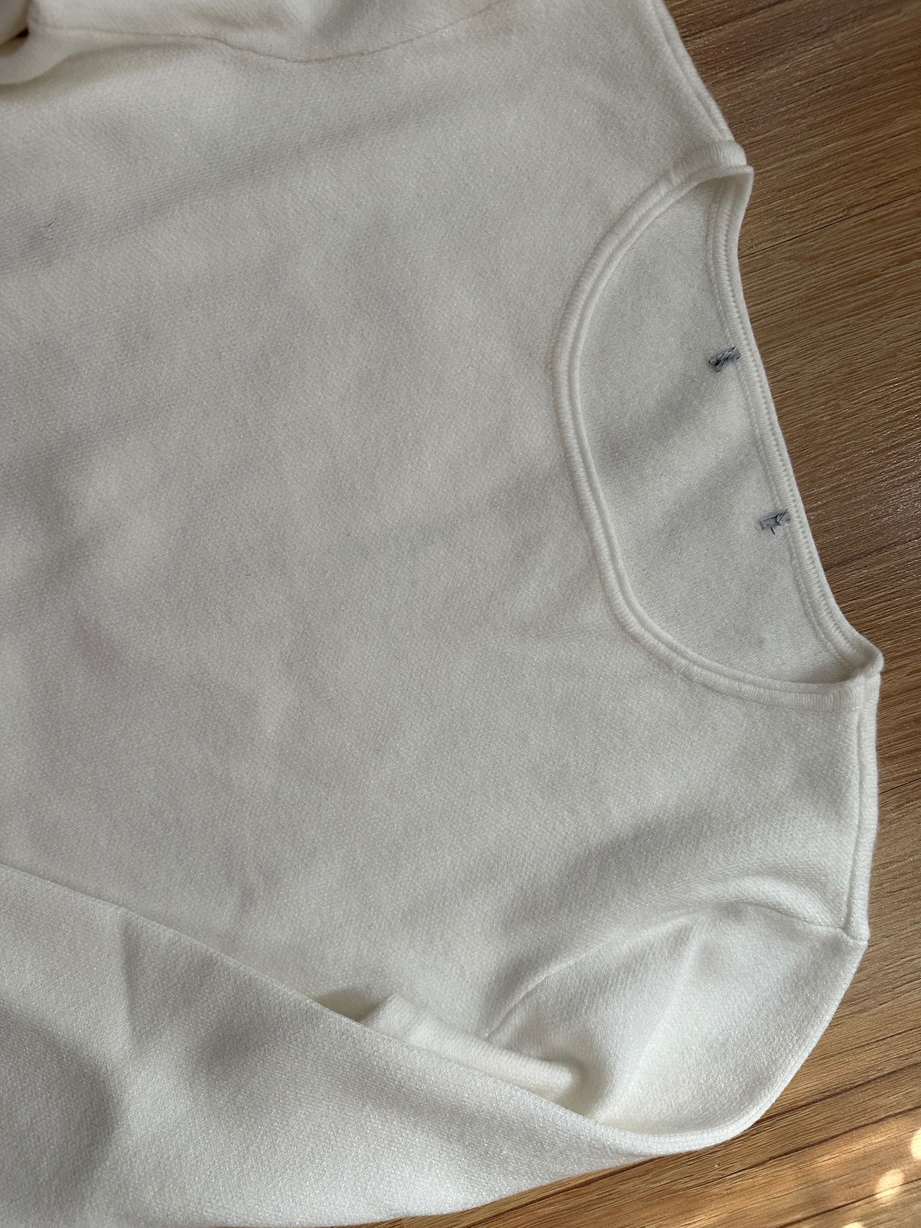 Biały sweter sweterek XS/S/M