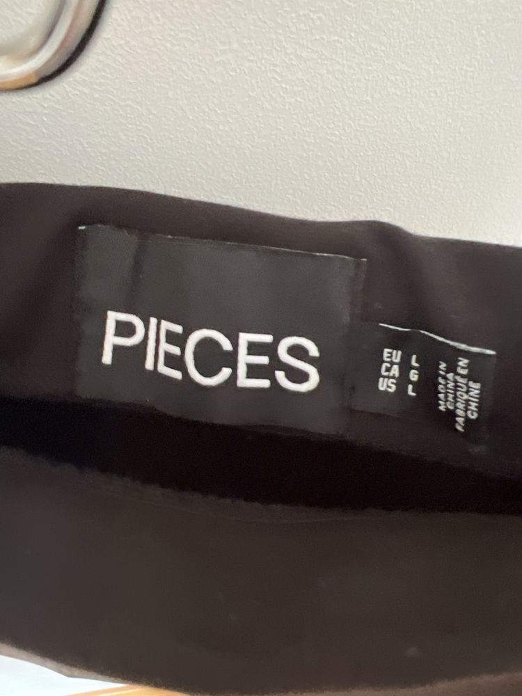 Pieces czarna spodniczka nowa bawełna gładka