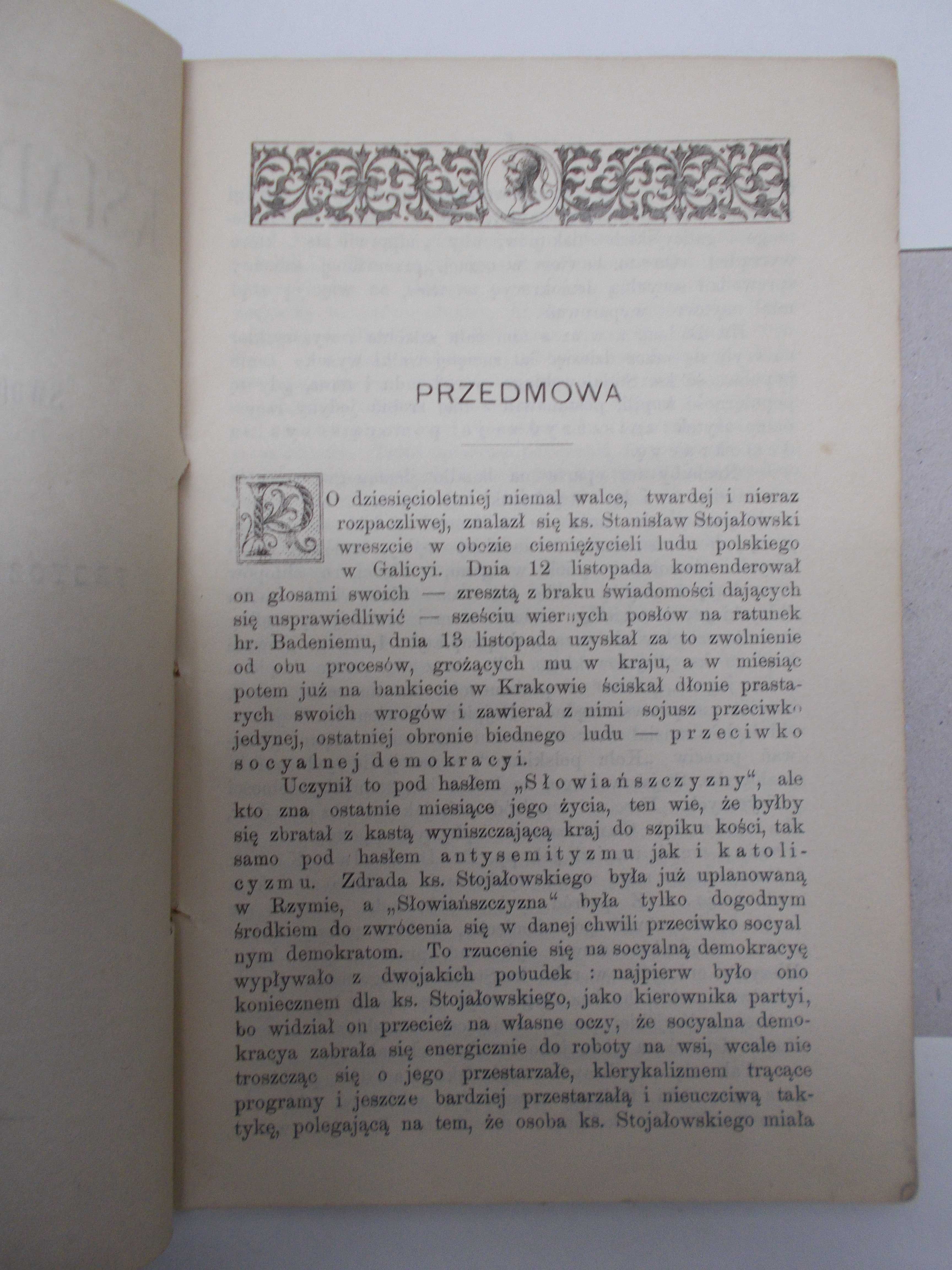 Ksiądz Stojałowski w świetle swoich własnych słów i listów - wyd. 1898