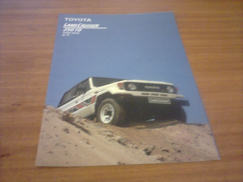 publicidade toyota land cruiser 250 TD BJ73 para colecionadores