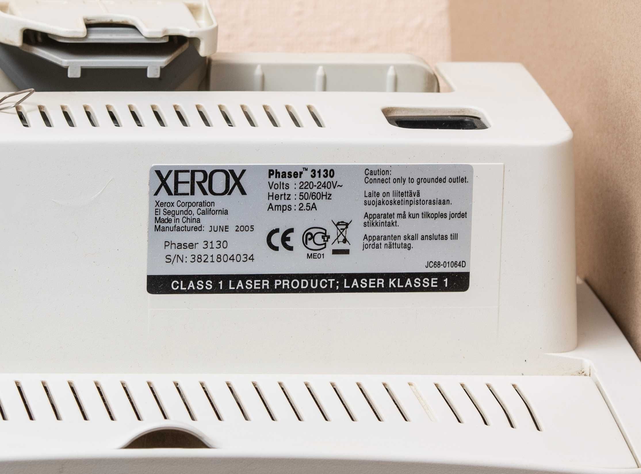 Лазерный принтер Xerox Phaser 3130