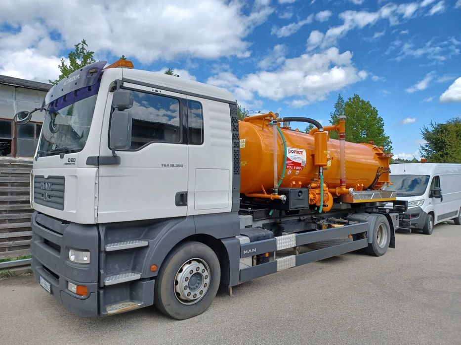 MAN TGA02  MAN TGA02 2006 + Kontener Asenizacyjny + Laweta