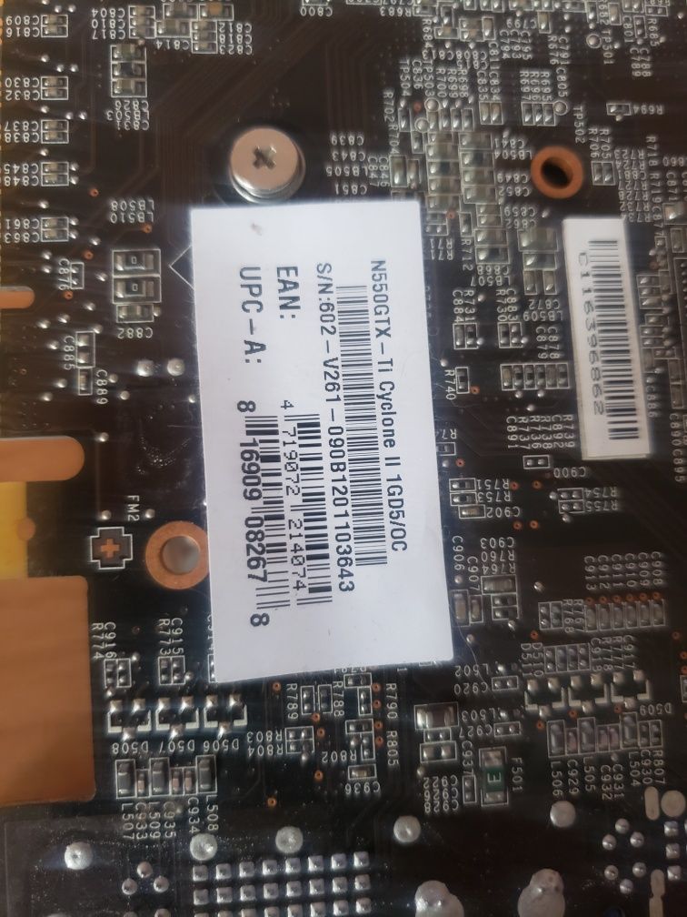 Продам видеокарту N550GTX-TI CYCLONE II , 1 GB