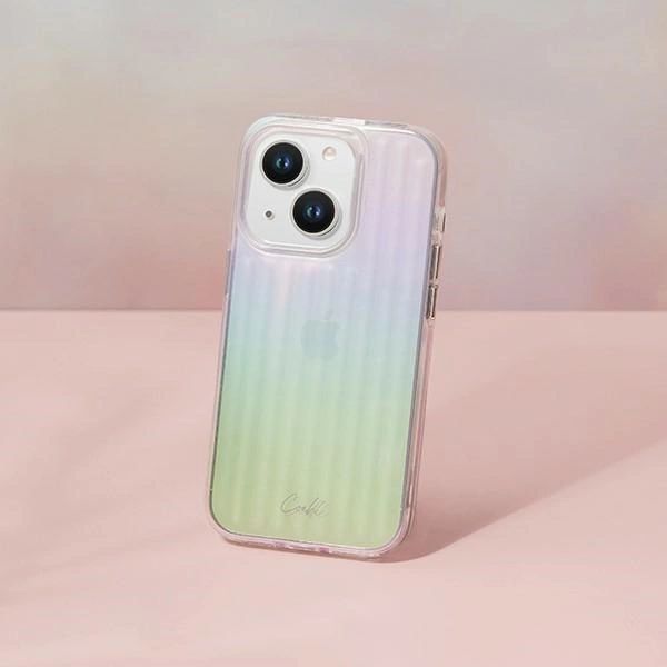 Etui Uniq Coehl Linear na iPhone 14 Plus - opalizujące