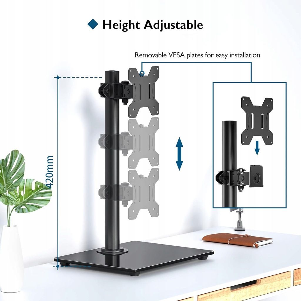 BONTEC Uchwyt do Monitora Cale Plat/Curved Ekran do 10 kg